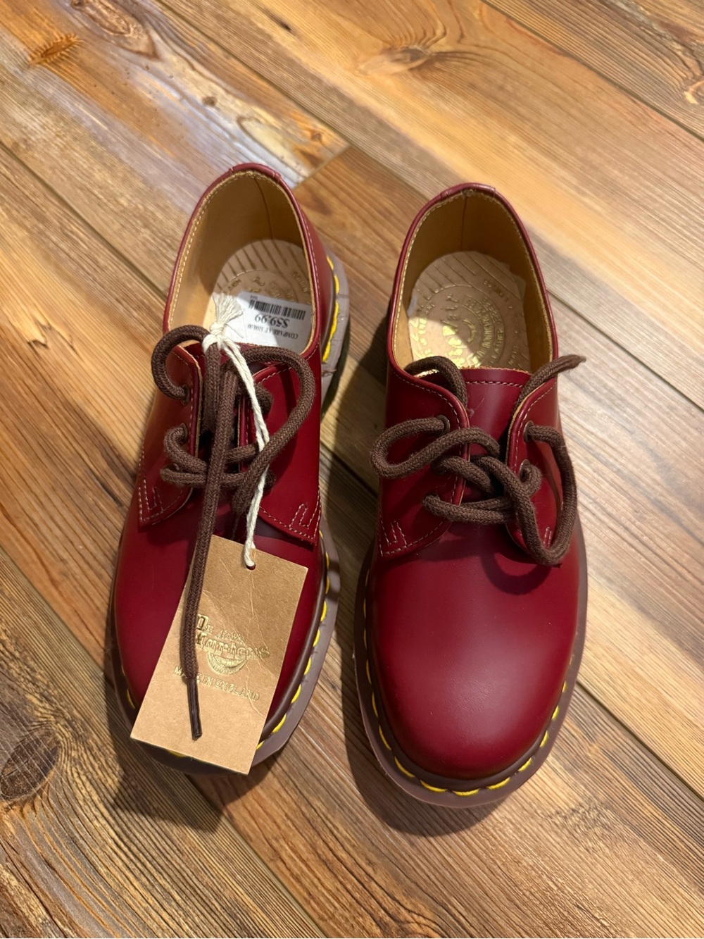 Dr. Martens Kids Cherry Red Lace-Up Shoes